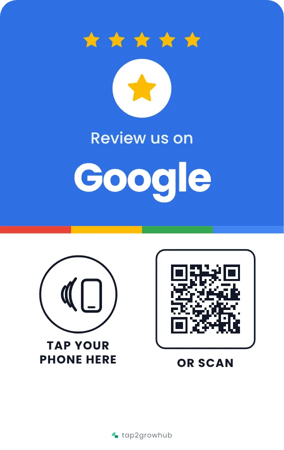 Google review card design
